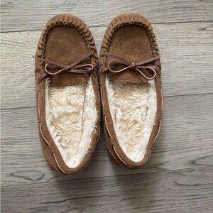 Chestnut Brown Moccasin Slippers (6)